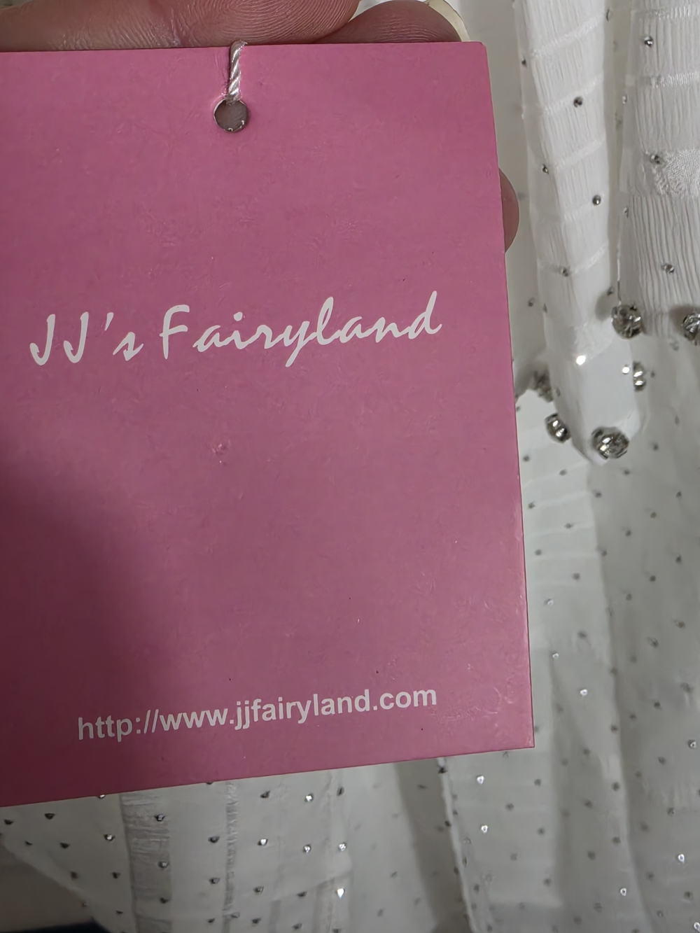 JJ's Fairyland Off-Shoulder White Eyelet Ruffle Top - Picture 6 of 9